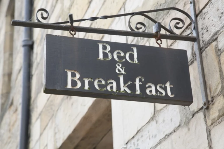 A sign of a bed and breakfast accommodation in Riga